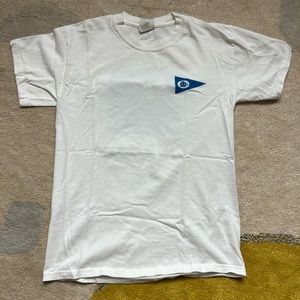 Dennis yacht club white road race tee